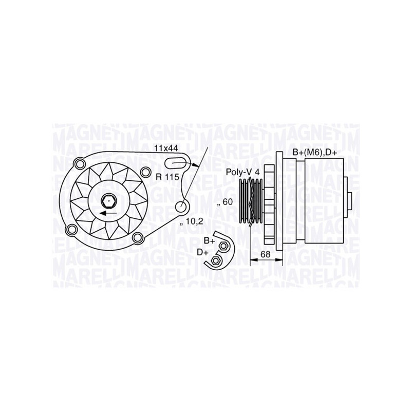 Alternateur MAGNETI MARELLI