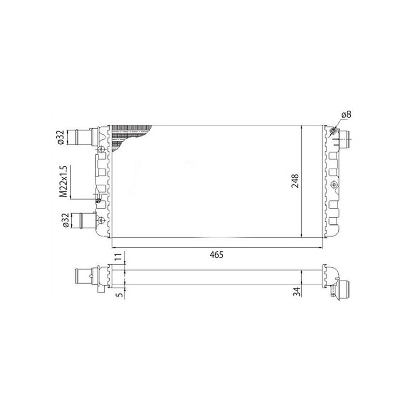 Radiateur MAGNETI MARELLI