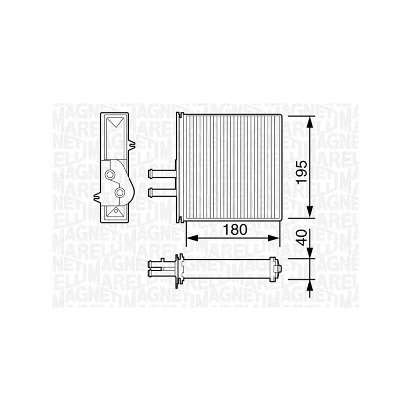 Radiateur de chauffage MAGNETI MARELLI