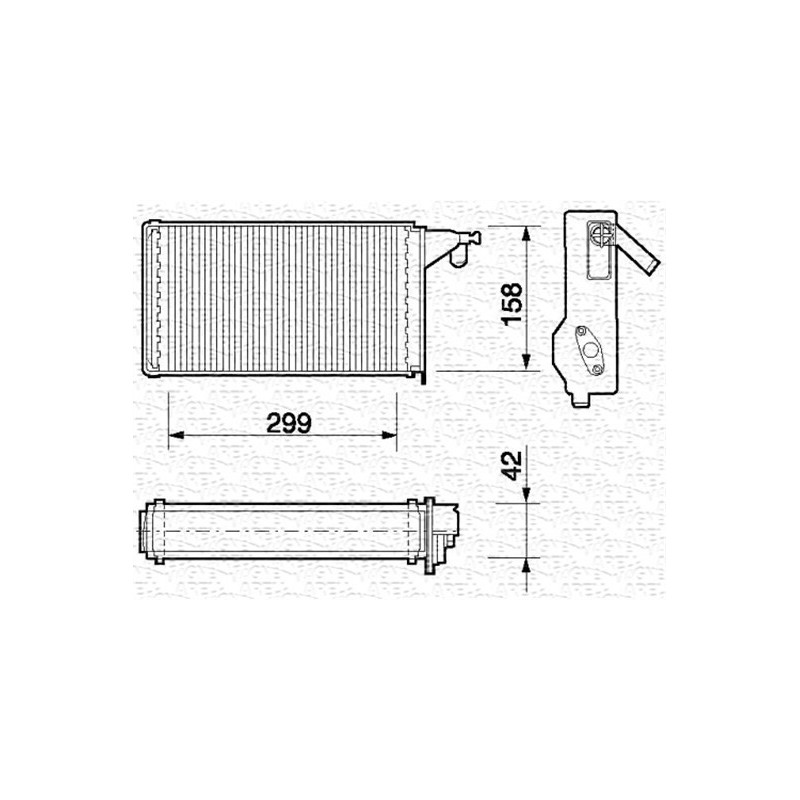 Radiateur de chauffage MAGNETI MARELLI