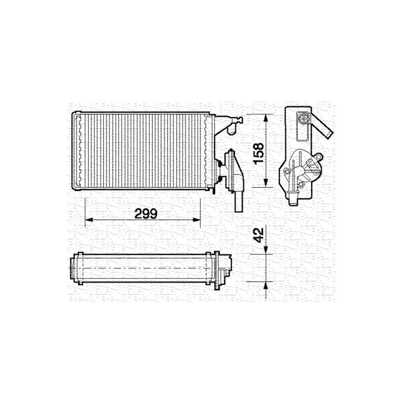 Radiateur de chauffage MAGNETI MARELLI