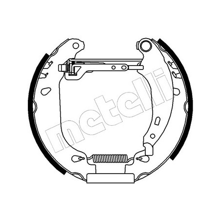 Jeu de mâchoires de frein METELLI