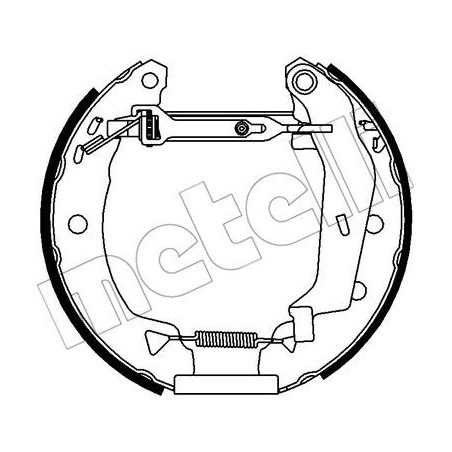 Jeu de mâchoires de frein METELLI