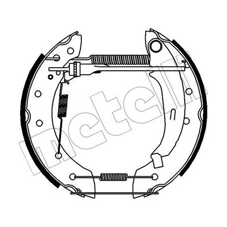 Jeu de mâchoires de frein METELLI