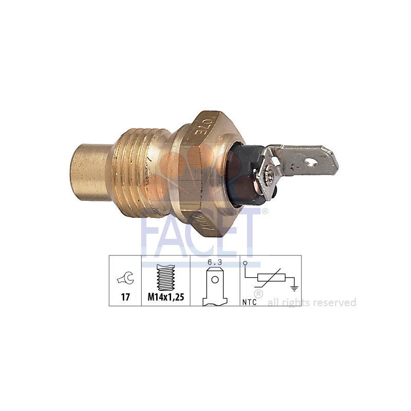 Sonde de température (liquide de refroidissement) FACET