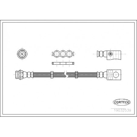 Flexible de frein CORTECO