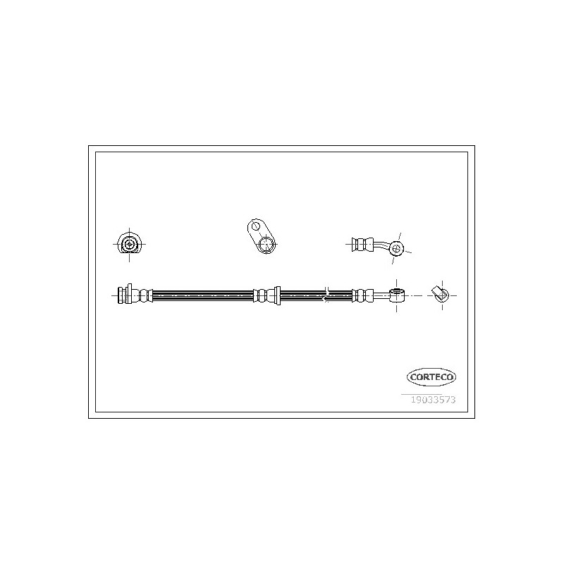 Flexible de frein CORTECO