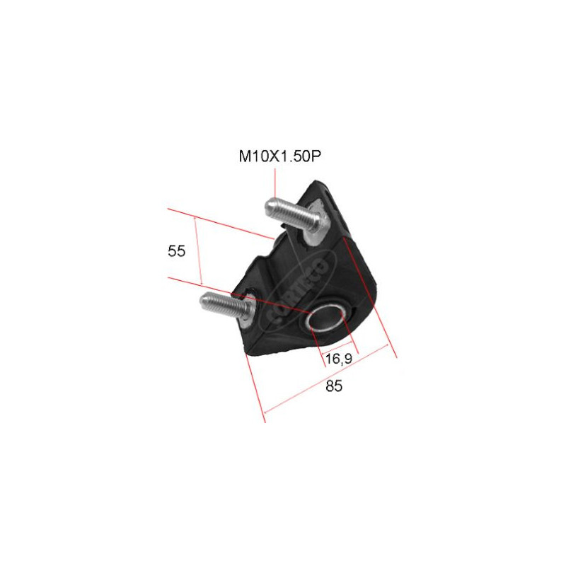 Silent bloc de triangle de suspension CORTECO