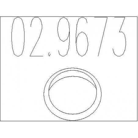 Joint d'étanchéité (tuyau d'échappement) MTS