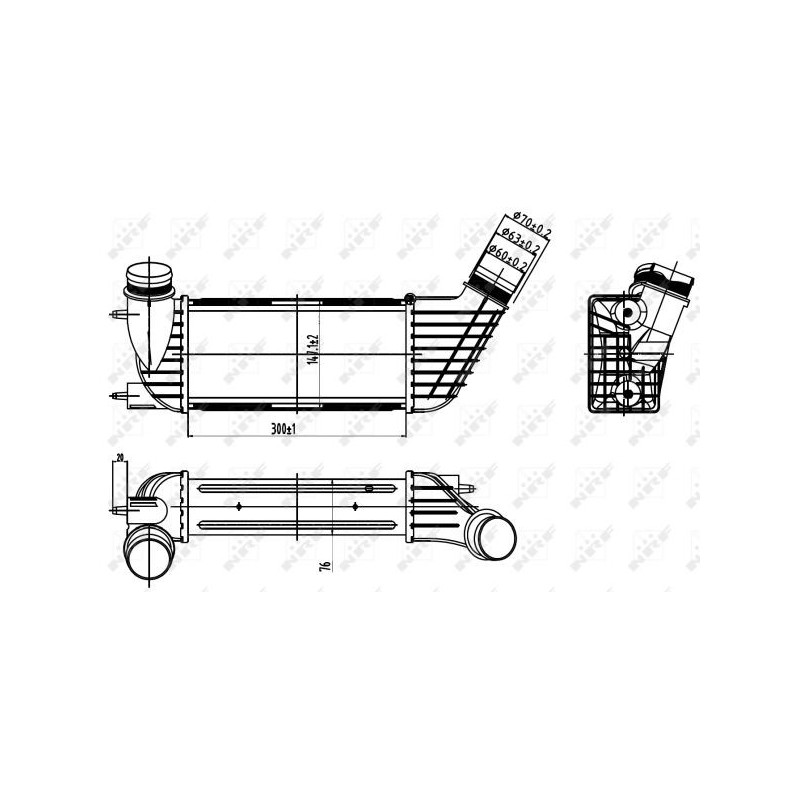 Intercooler (échangeur d'air) NRF