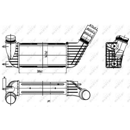 Intercooler (échangeur d'air) NRF