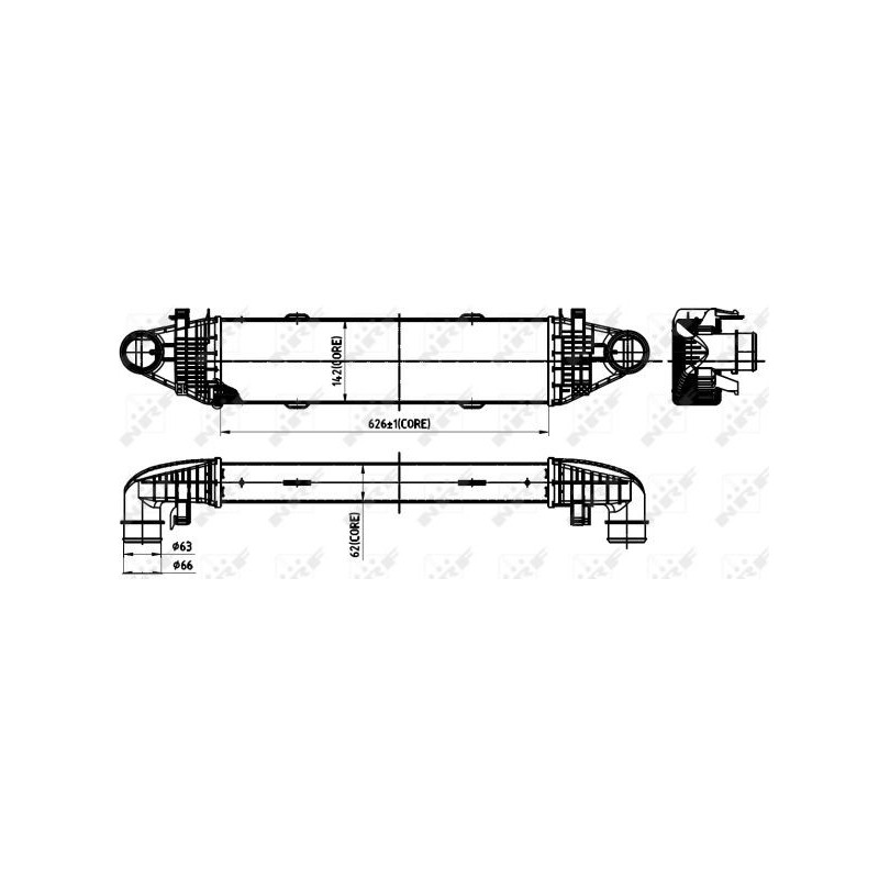 Intercooler (échangeur d'air) NRF