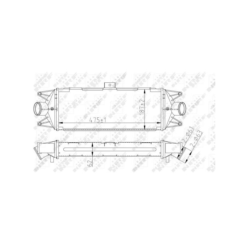 Intercooler (échangeur d'air) NRF