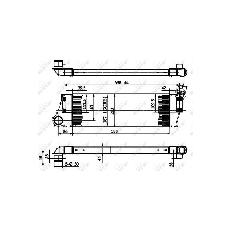 Intercooler (échangeur d'air) NRF