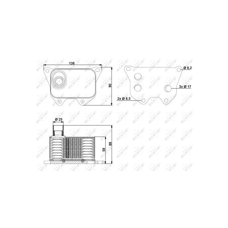 Radiateur d'huile NRF