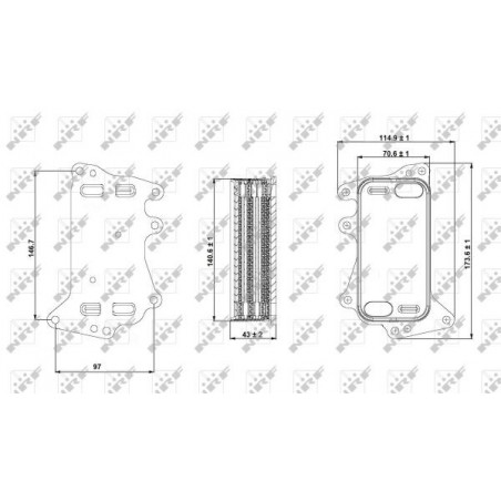 Radiateur d'huile de boite de vitesse automatique NRF