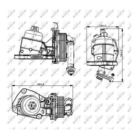 Boîtier (filtre à huile) NRF