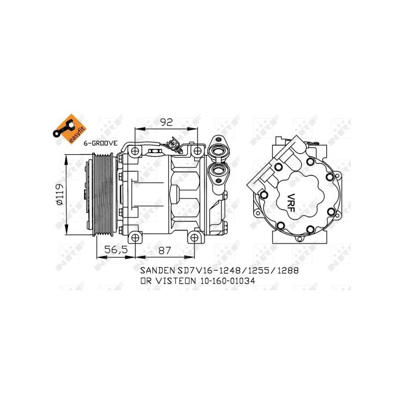 Compresseur de climatisation NRF