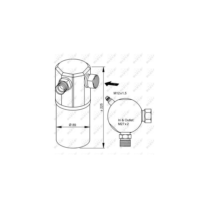 Bouteille déshydratante NRF