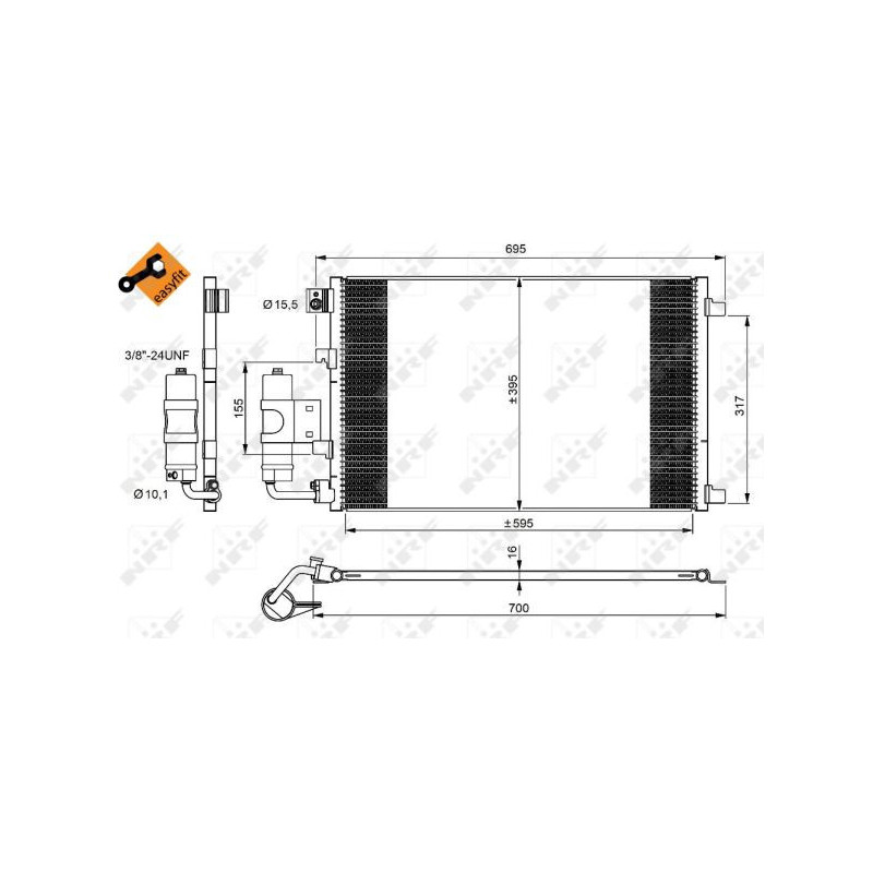 Condenseur de climatisation NRF