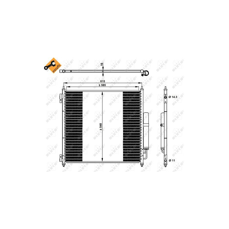 Condenseur de climatisation NRF