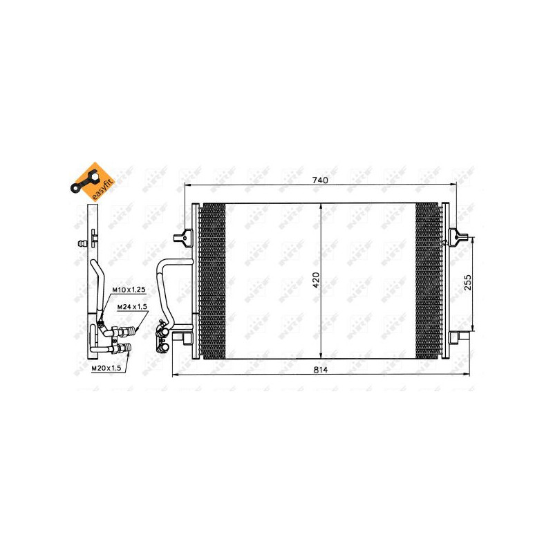 Condenseur de climatisation NRF