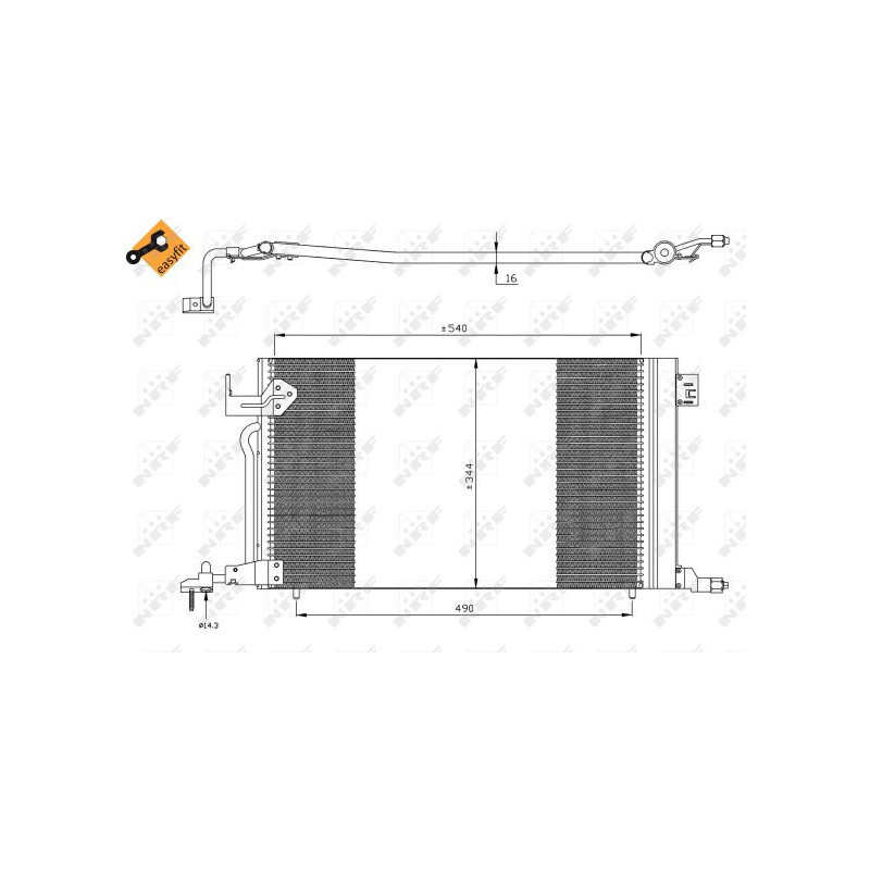 Condenseur de climatisation NRF