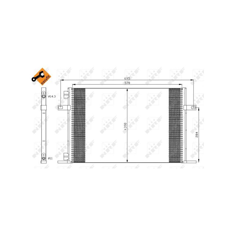 Condenseur de climatisation NRF