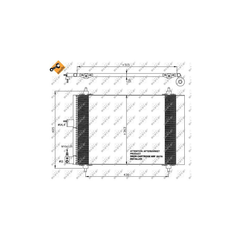 Condenseur de climatisation NRF