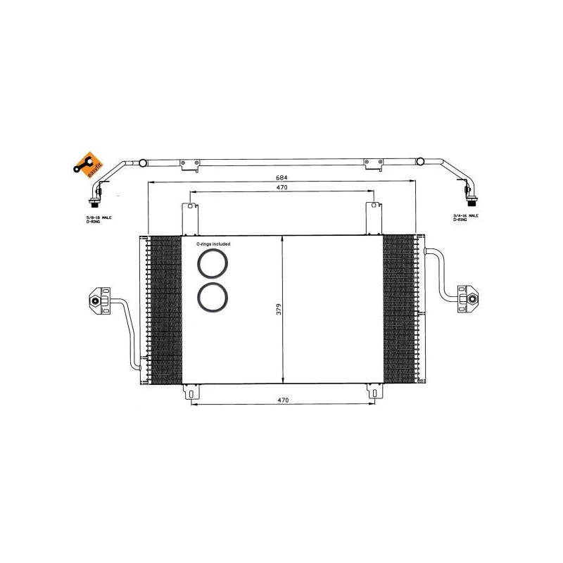 Condenseur de climatisation NRF