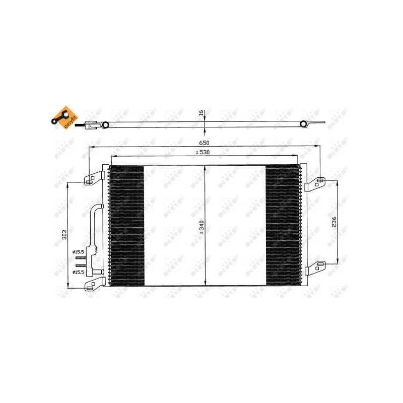 Condenseur de climatisation NRF