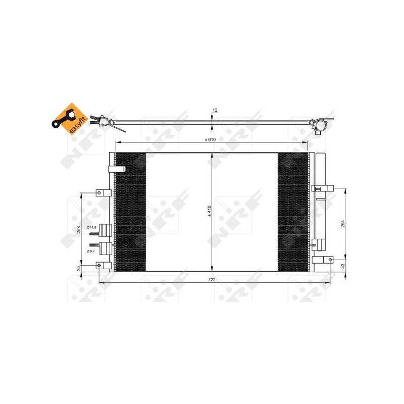 Condenseur de climatisation NRF