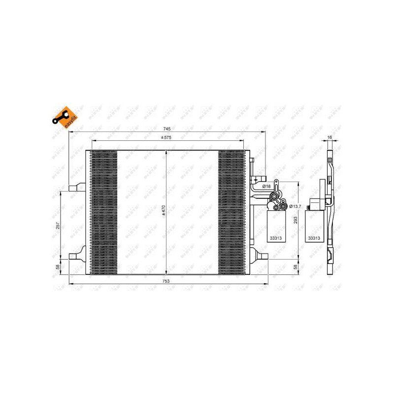 Condenseur de climatisation NRF