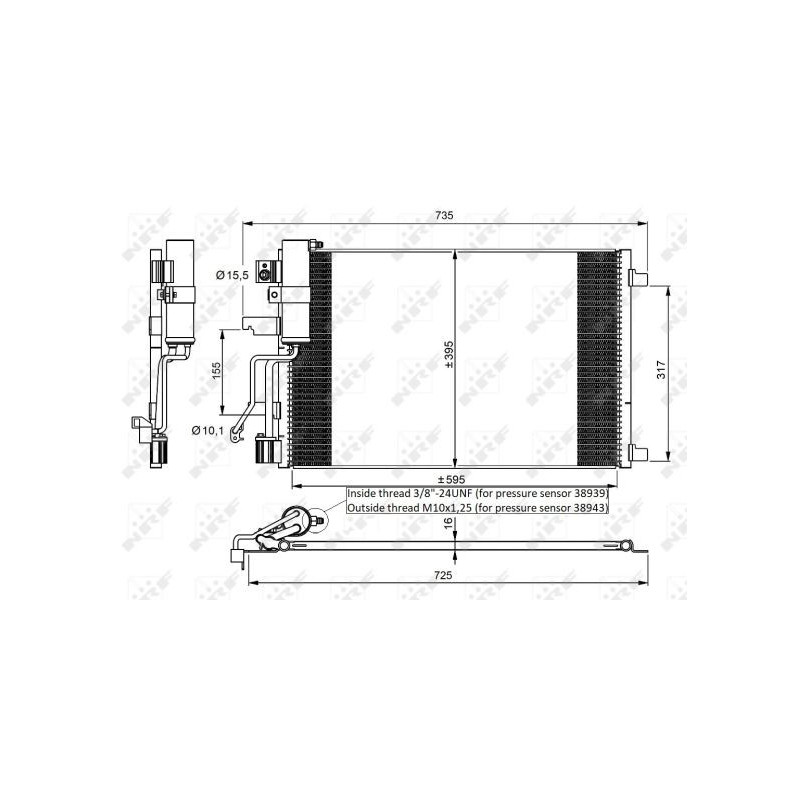 Condenseur de climatisation NRF