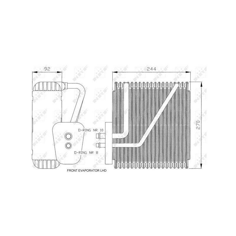 Evaporateur de climatisation NRF