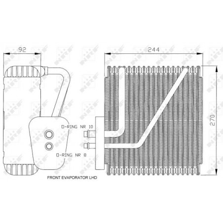 Evaporateur de climatisation NRF