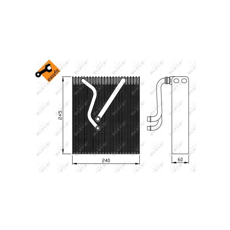 Evaporateur de climatisation NRF