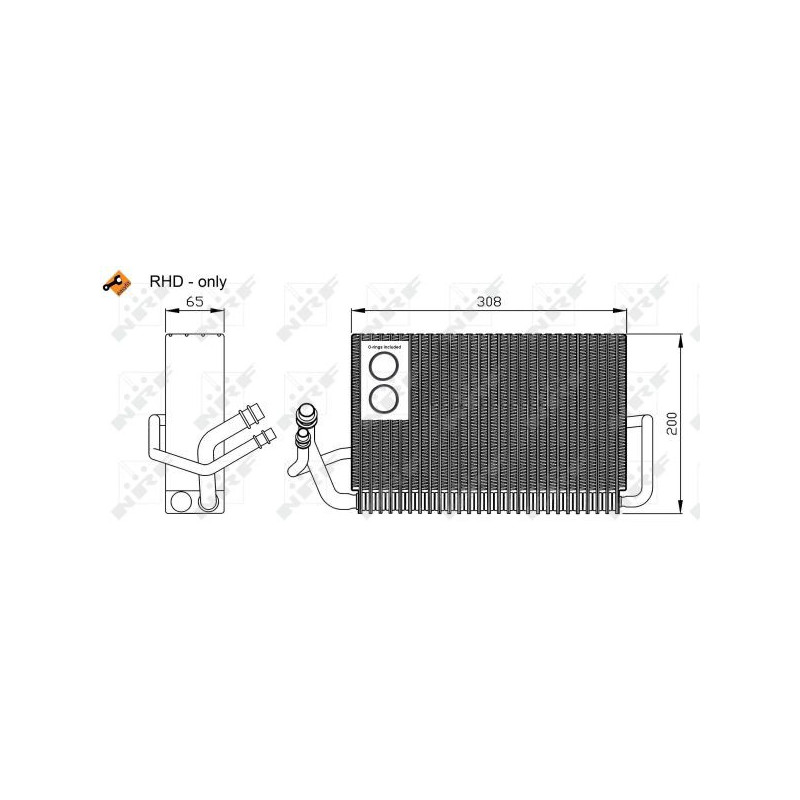 Evaporateur de climatisation NRF