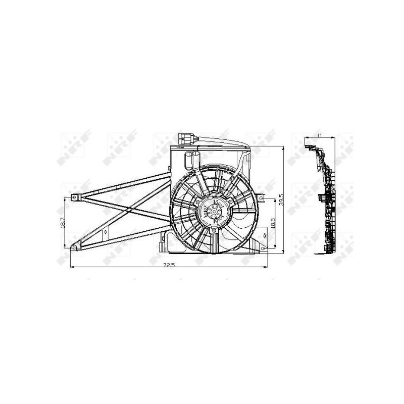 Ventilateur (refroidissement moteur) NRF