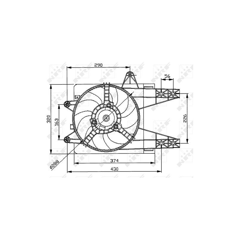 Ventilateur (refroidissement moteur) NRF