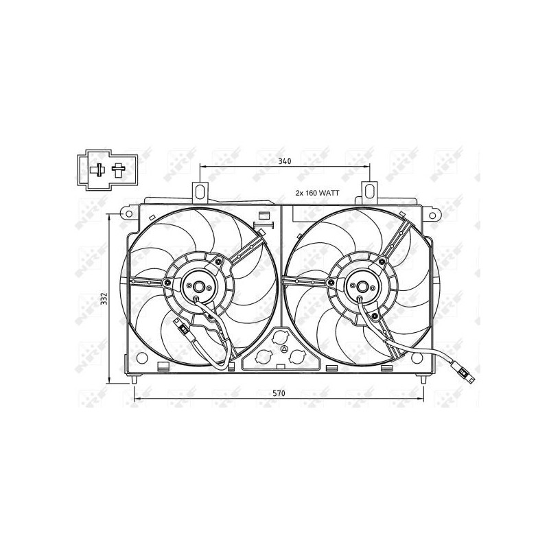 Ventilateur (refroidissement moteur) NRF