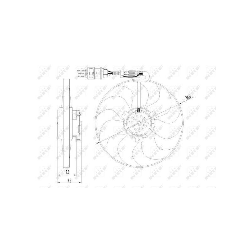 Ventilateur (refroidissement moteur) NRF