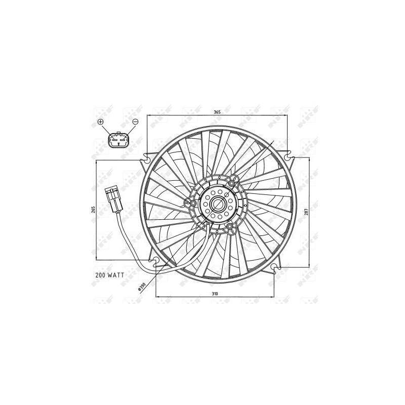 Ventilateur (refroidissement moteur) NRF