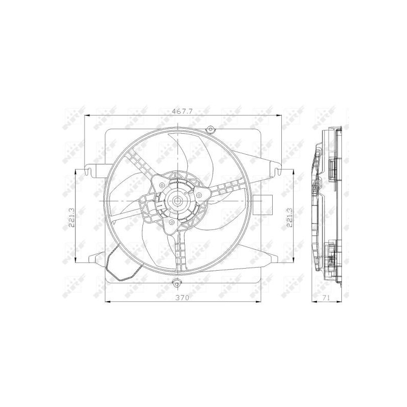 Ventilateur (refroidissement moteur) NRF