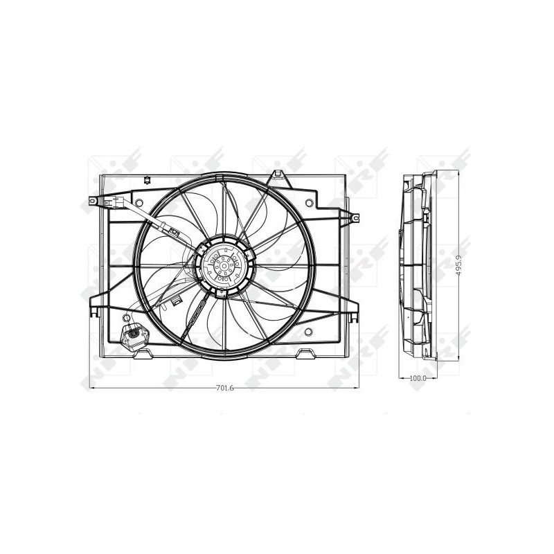 Ventilateur (refroidissement moteur) NRF