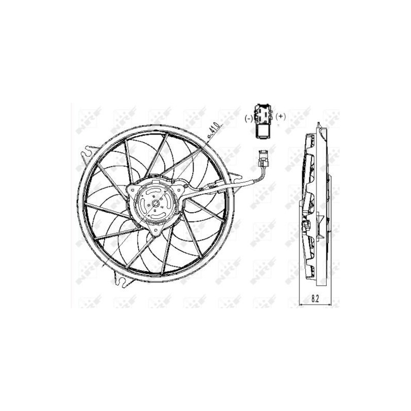 Ventilateur (refroidissement moteur) NRF