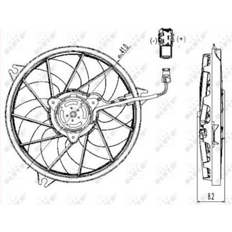 Ventilateur (refroidissement moteur) NRF