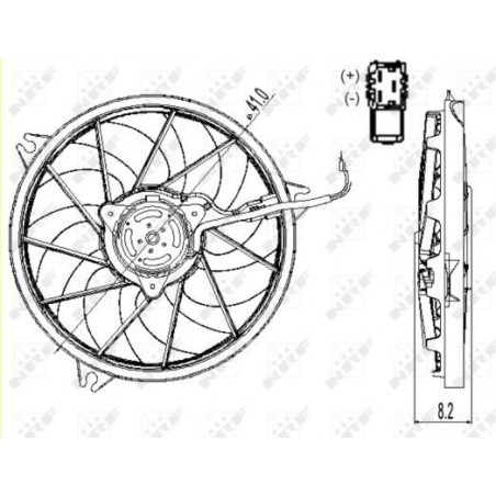 Ventilateur (refroidissement moteur) NRF