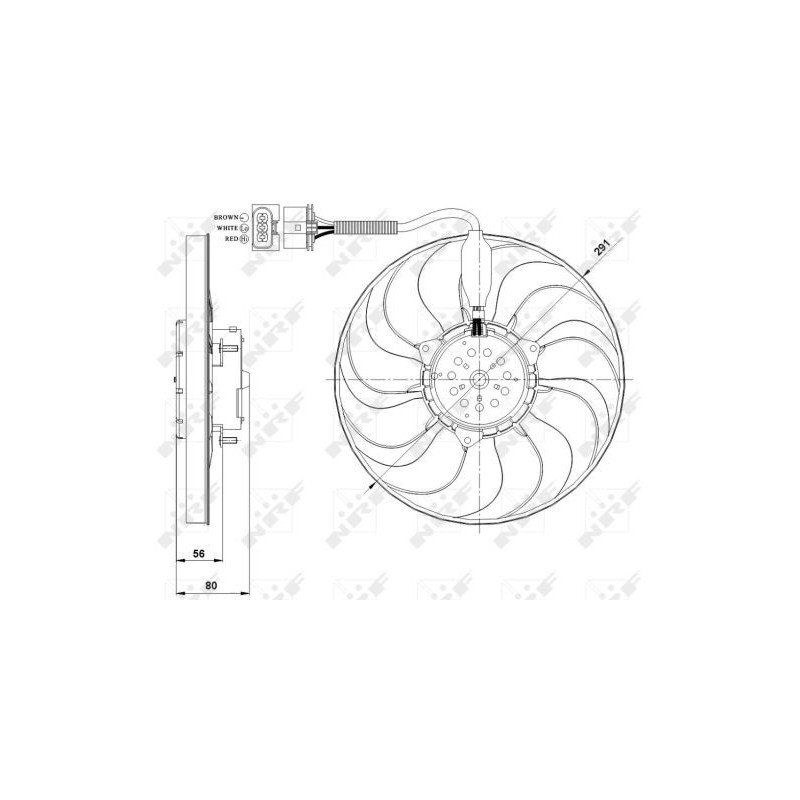 Ventilateur (refroidissement moteur) NRF