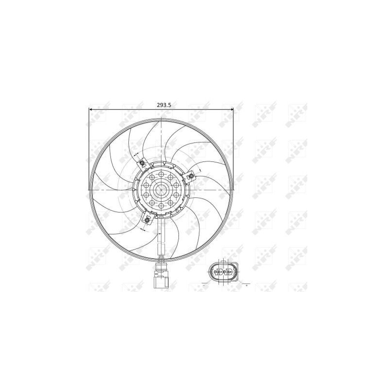 Ventilateur (refroidissement moteur) NRF